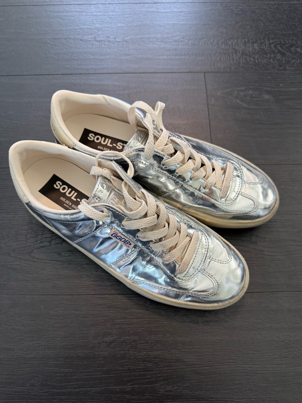 Golden Goose Soul Star Sneakers - 39 - Mirrored Silver